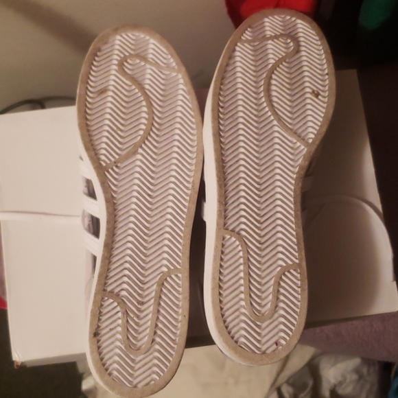 USED SEE-THROUGH SHELL TOE ADIDAS MENS 13.5 - Picture 3 of 5